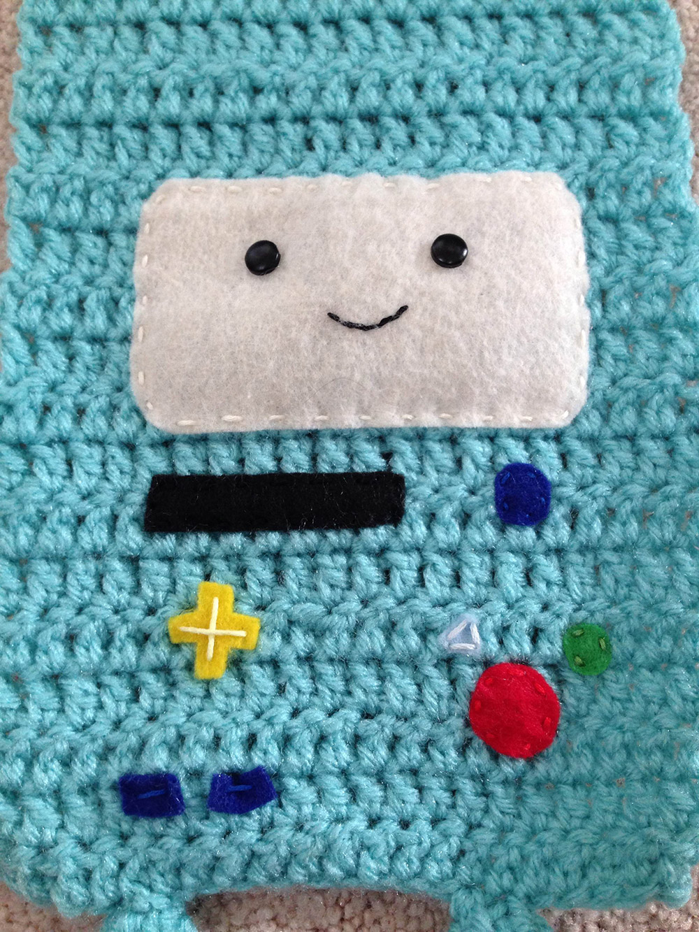 Crochet BMO Scarf Tutorial (Adventure Time) Red and Rosy